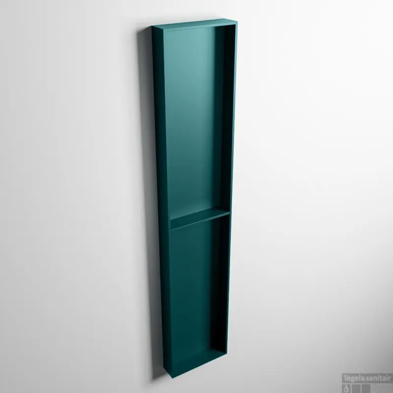 Superprijs MONDIAZ EASY Nis 89,5x29,5cm in solid surface kleur Smag Smag. 2 vakken geschikt voor in- of opbouw