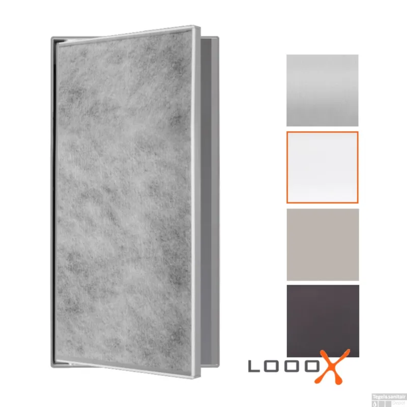 Direct Verzonden Inbouwnis LoooX T-BoX 15x30x10cm Betegelbaar Wit