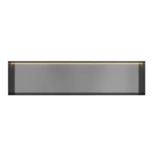 Hotbath &MORE Inbouwnis 30x120x10cm frameless + LED Geborsteld Gunmetal PVD Laatste Kans