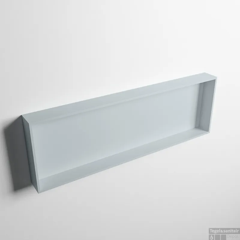 MONDIAZ EASY Nis 89,5x29,5cm in solid surface kleur Clay Clay. 1 vak geschikt voor in- of opbouw Koopje