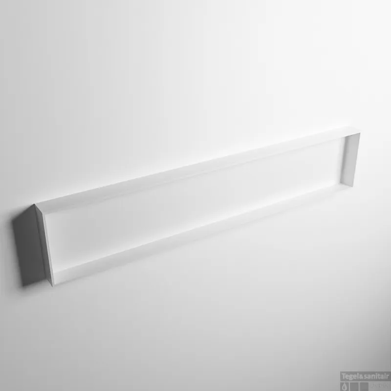 Alleen Vandaag MONDIAZ EASY Nis 149,5x29,5cm in solid surface kleur Talc Talc. 1 vak geschikt voor in- of opbouw