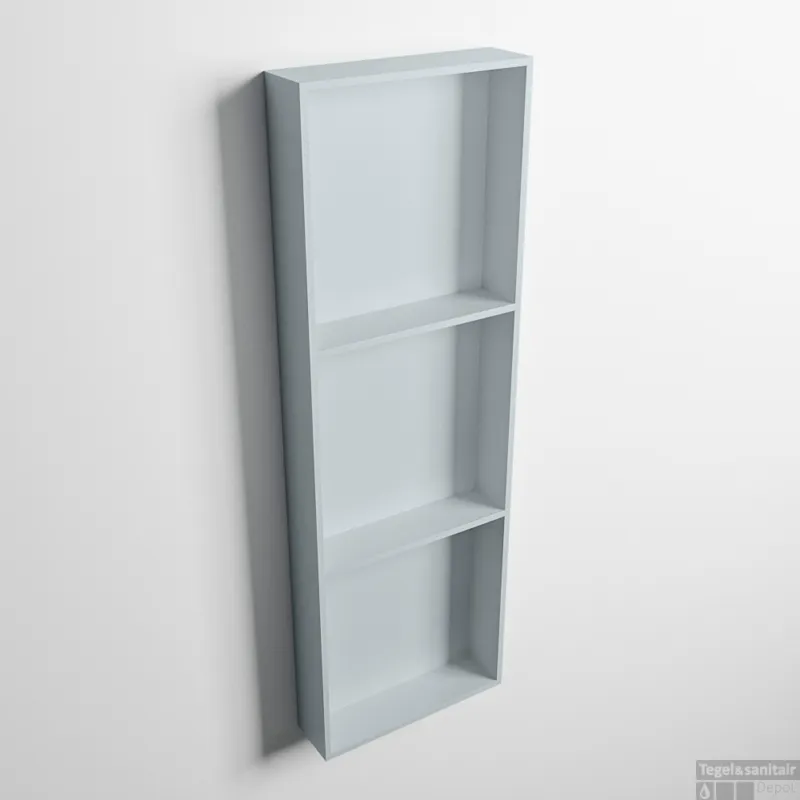 MONDIAZ EASY Nis 89,5x29,5cm in solid surface kleur Clay Clay. 3 vakken geschikt voor in- of opbouw Aanbieding
