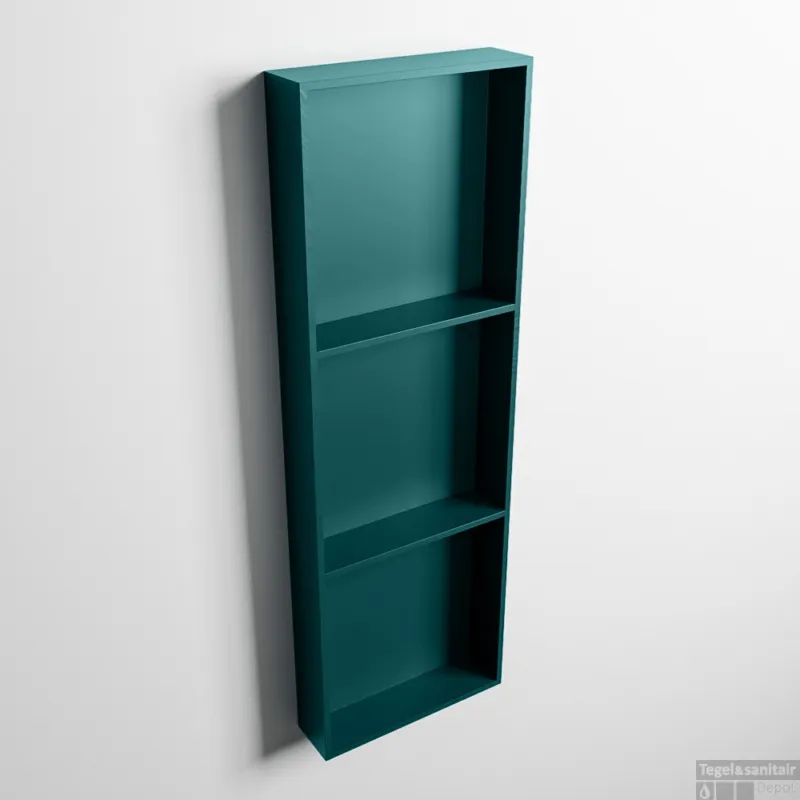 Hete Deal MONDIAZ EASY Nis 89,5x29,5cm in solid surface kleur Smag Smag. 3 vakken geschikt voor in- of opbouw
