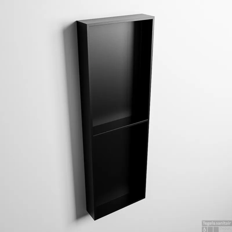 MONDIAZ EASY Nis 149,5x29,5cm in solid surface kleur Urban Urban. 2 vakken geschikt voor in- of opbouw Weekendaanbieding