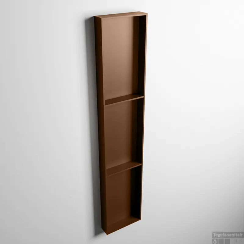 MONDIAZ EASY Nis 149,5x29,5cm in solid surface kleur Rust Rust. 3 vakken geschikt voor in- of opbouw Beste Prijs