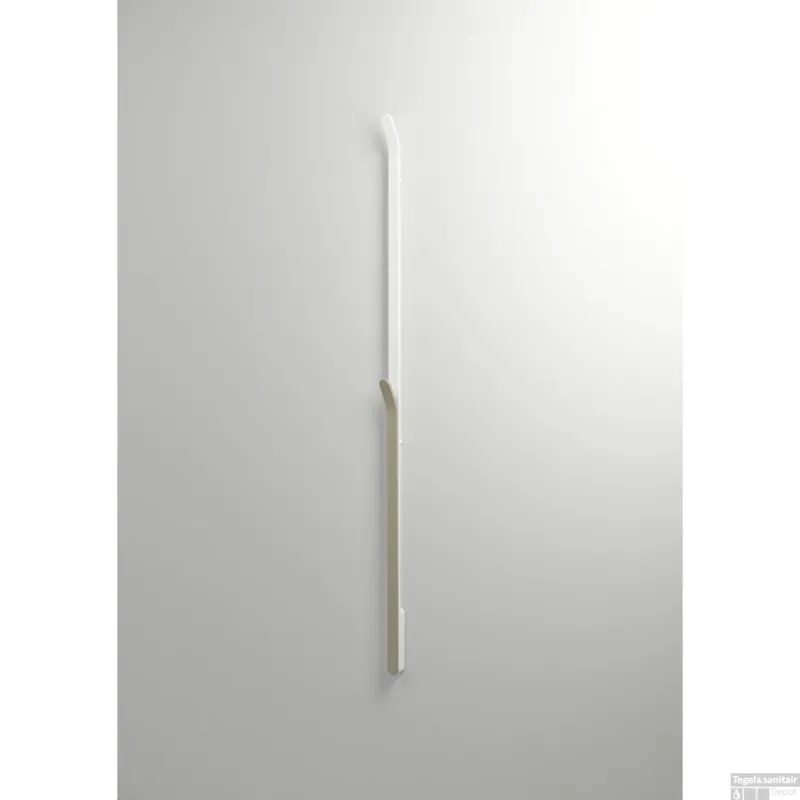 Elektrische Radiator Stick Instamat ARC Handdoekwarmer 170 cm 34W Geborsteld Aluminium Soft Wit Finale Uitverkoop