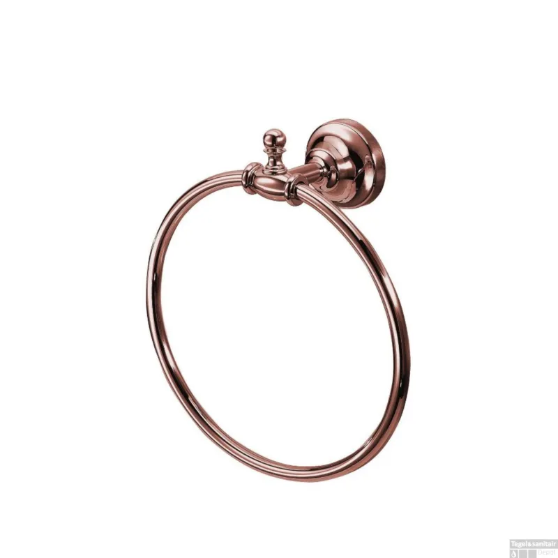 Handdoekhouder Sapho Perla Rond 18x22.3 cm Rose Goud Seizoensaanbieding