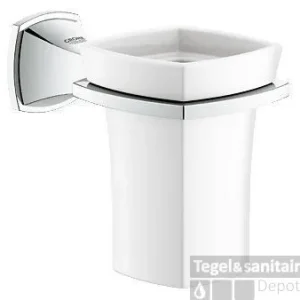 Weekendaanbieding GROHE Grandera Glashouder Met Glas Chroom