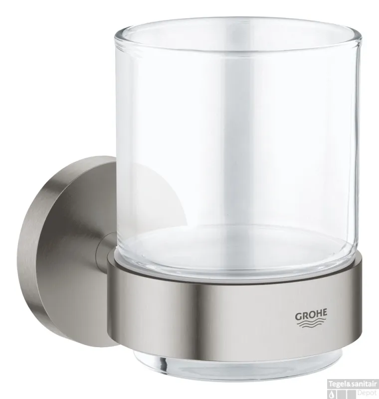 Tijdelijk Beschikbaar Glas GROHE Start Met Houder Supersteel