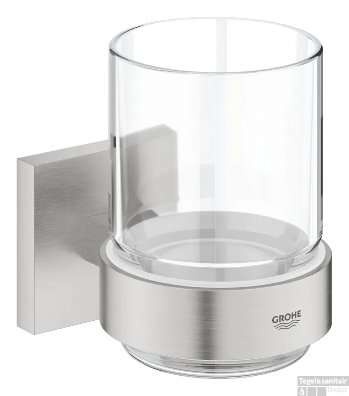 Glas GROHE Start Cube met Houder Supersteel Beste Prijs