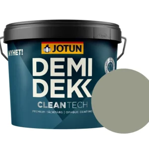 Exclusieve Aanbieding Jotun Demidekk Cleantech Beits – Dekkend Zijdeglans – Dewy Green - 10 l