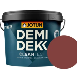 Snelle Levering Jotun Demidekk Cleantech Beits – Dekkend Zijdeglans – Vestlandsrød - 10 l