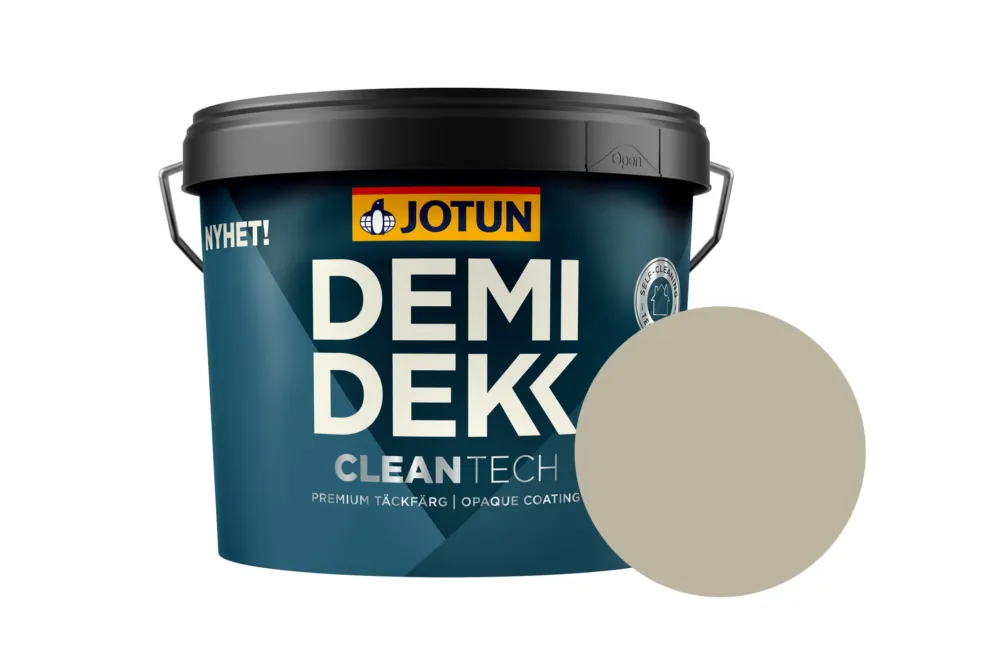 Jotun Demidekk Cleantech Beits – Dekkend Zijdeglans – Lys Gra Umbra - 3 l Must-Have