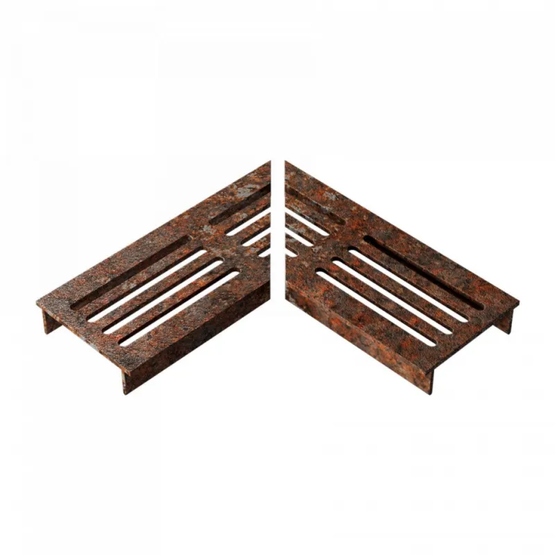 Beperkte Voorraad Rooster L-Hoekstuk Ultra Drain Cortenline Straight - Per Stuk