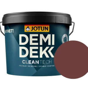 Jotun Demidekk Cleantech Beits – Dekkend Zijdeglans – Mørk Rubi - 10 l Bestseller