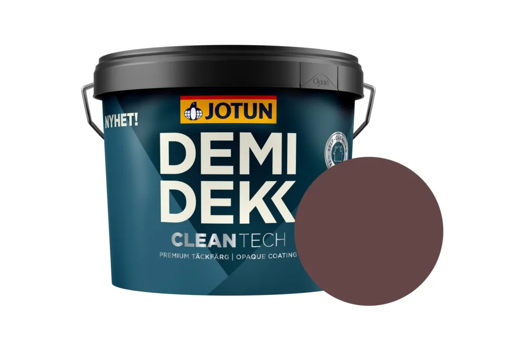 Beste Prijs Jotun Demidekk Cleantech Beits – Dekkend Zijdeglans – Dodenkopf - 10 l