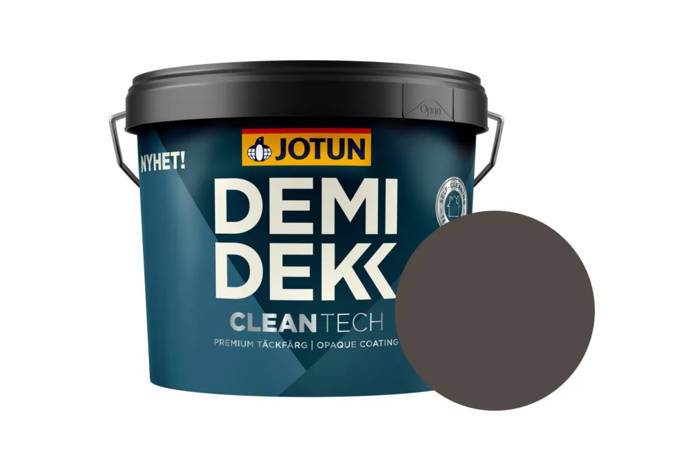 Jotun Demidekk Cleantech Beits – Dekkend Zijdeglans – Nøtt - 10 l Op = Op