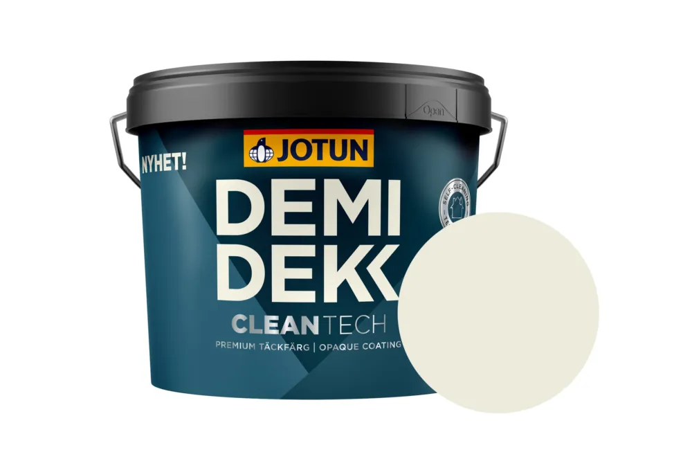Jotun Demidekk Cleantech Beits – Dekkend Zijdeglans – Perlehvit - 3 l Weekendaanbieding