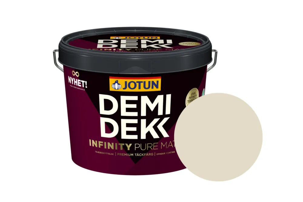 Jotun Demidekk Infinity Pure Matt Beits – Dekkend Mat - Antikkhvit - 10 l Beste Prijs