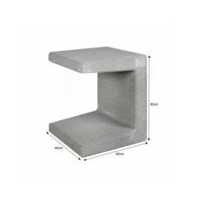 Laatste Kans U Element Beton 40x40x50cm Grijs - Gardenlux