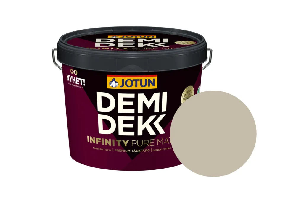 Aanbieding Jotun Demidekk Infinity Pure Matt Beits – Dekkend Mat - Natural Beige - 3 l
