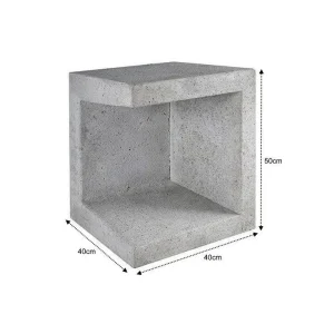 Direct Verzonden U Element Hoek Beton 40x40x50cm Grijs - Gardenlux