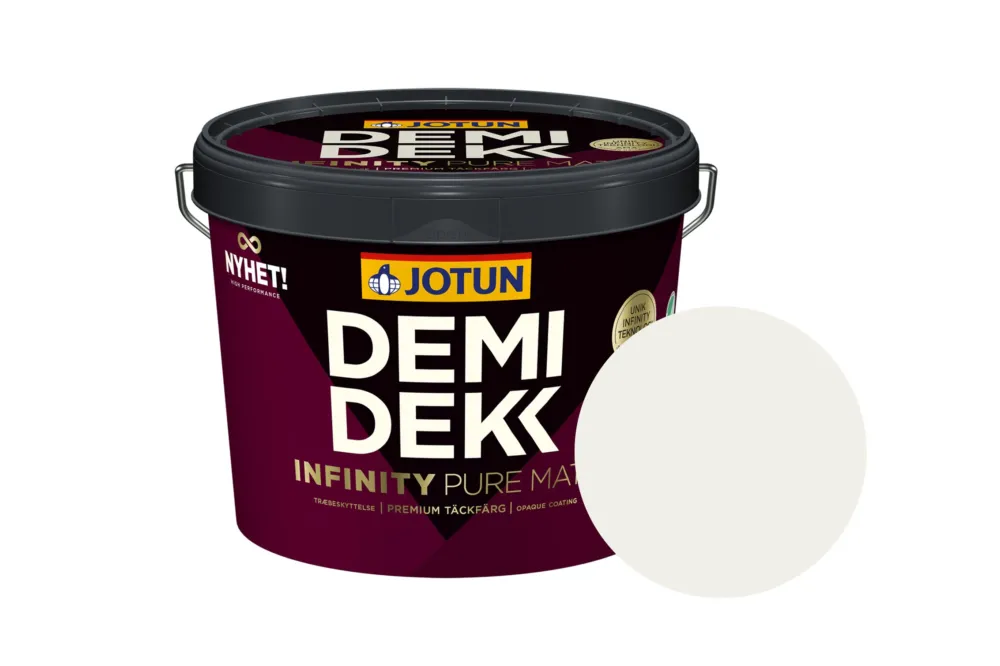 Jotun Demidekk Infinity Pure Matt Beits – Dekkend Mat - Letthet - 10 l Dagaanbieding