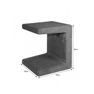 Direct Beschikbaar U Element Beton 30x30x40cm Zwart - Gardenlux