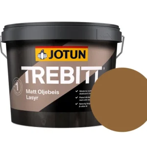 Superprijs Jotun Trebitt Oljebeis Beits – Transparant Mat – Setergra - 10 l