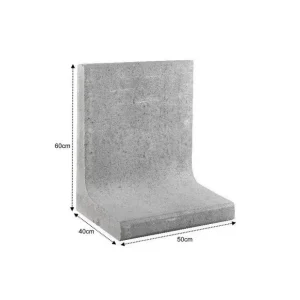 Laatste Versie L Element 50x40x60cm Grijs Gardenlux