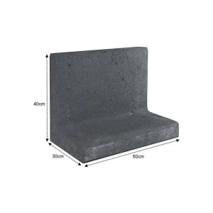 L Element Beton 50x30x40cm Zwart Gardenlux Bestel Nu