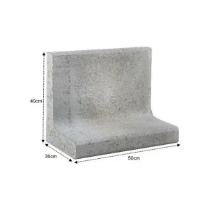 L Element Beton 50x30x40cm Grijs Gardenlux Exclusieve Aanbieding