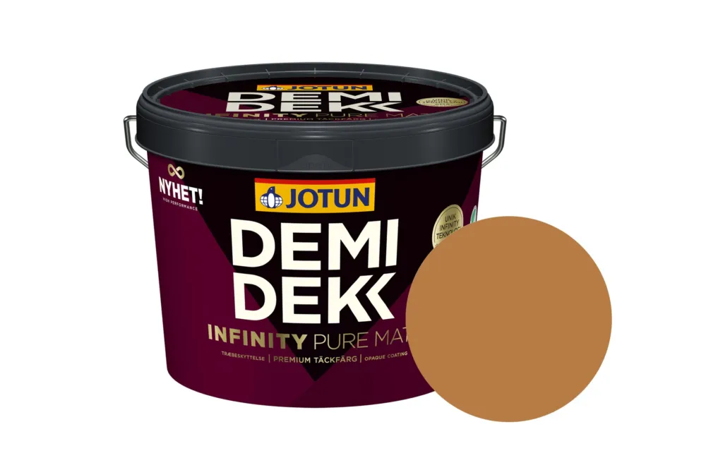 Jotun Demidekk Infinity Pure Matt Beits – Dekkend Mat - Staverngul - 3 l Gratis Retour