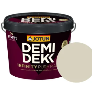 Betaalbaar Jotun Demidekk Infinity Pure Matt Beits – Dekkend Mat - Demihvit - 3 l