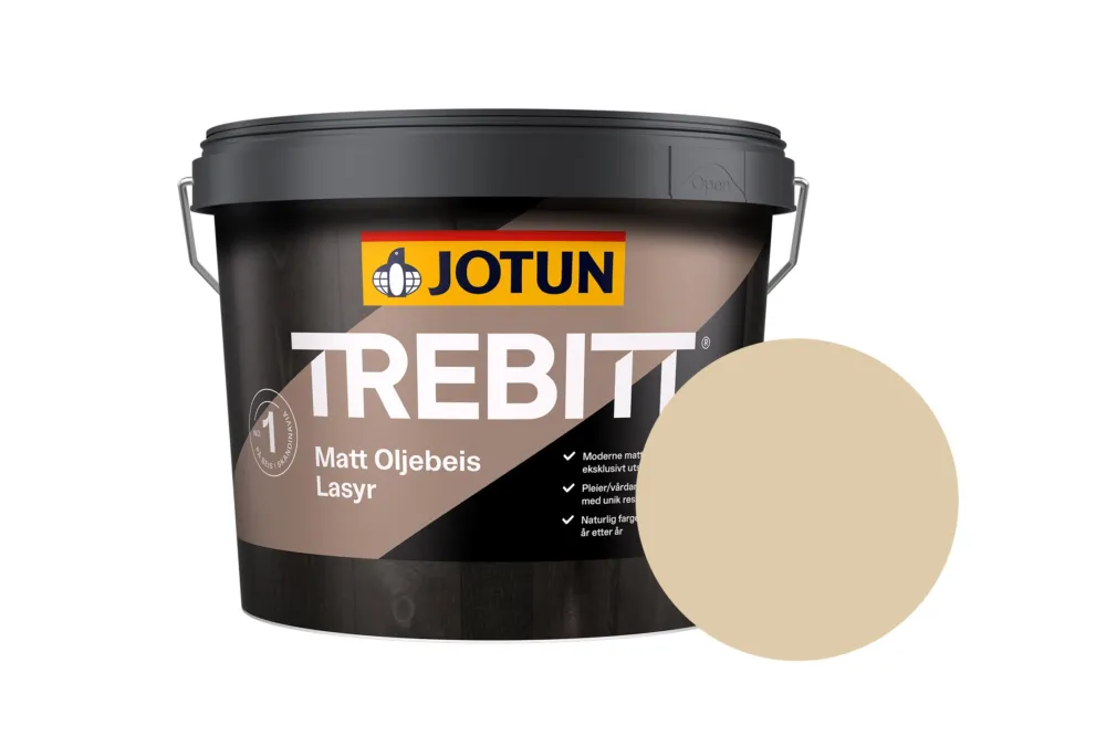 Direct Beschikbaar Jotun Trebitt Oljebeis Beits – Transparant Mat – Spring Wood - 10 l