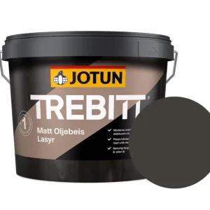 Jotun Trebitt Oljebeis Beits – Transparant Mat – Funkissort - 10 l Hoge Kwaliteit