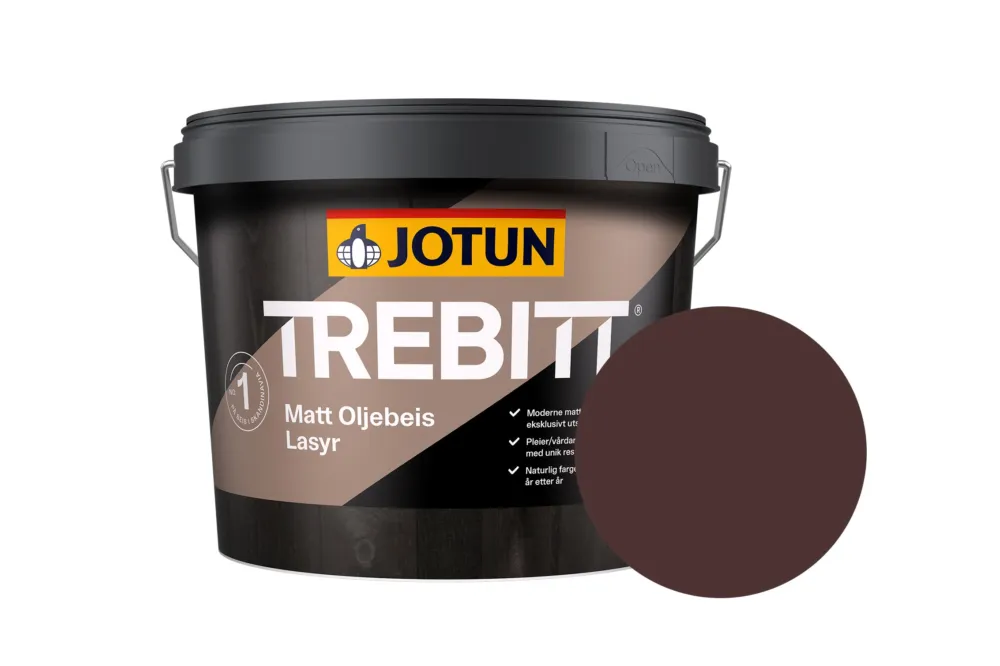 Must-Have Jotun Trebitt Oljebeis Beits – Transparant Mat – Modern Red - 10 l