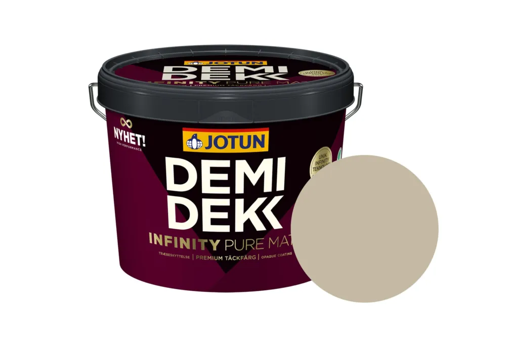 Jotun Demidekk Infinity Pure Matt Beits – Dekkend Mat - Ra Umbra Blek - 10 l Aanbieding