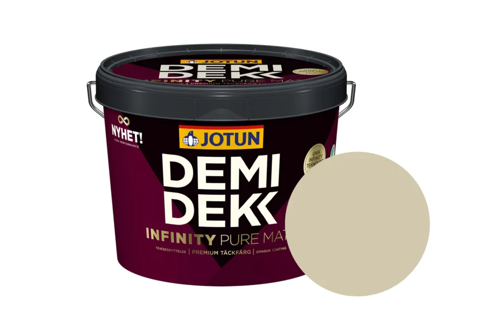 Bestseller Jotun Demidekk Infinity Pure Matt Beits – Dekkend Mat - Herregard - 10 l