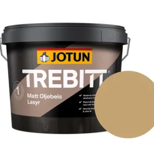 Jotun Trebitt Oljebeis Beits – Transparant Mat – Granet Oker - 10 l Beperkte Voorraad