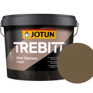 Goedkoop Jotun Trebitt Oljebeis Beits – Transparant Mat – Dovrebrun - 10 l