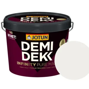 Merkproduct Jotun Demidekk Infinity Pure Matt Beits – Dekkend Mat - Klassik Hvit - 10 l