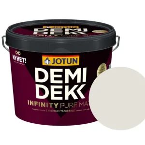 Jotun Demidekk Infinity Pure Matt Beits – Dekkend Mat - Skyggehvit - 3 l Laatste Kans