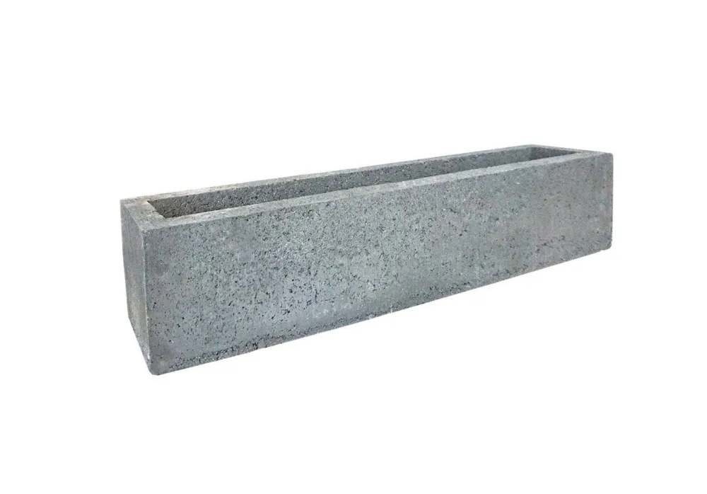 Flitsaanbieding Beplantingselement Fiora Block Gardenlux 100x20x20cm Grijs