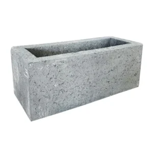 Beplantingselement Fiora Block Gardenlux 50x20x20cm Grijs Korting