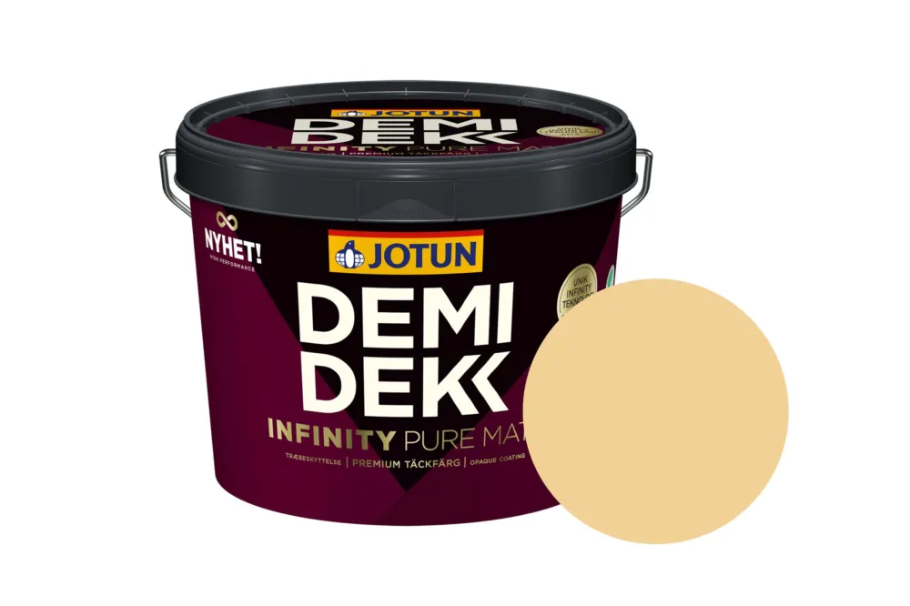 Beperkt Aanbod Jotun Demidekk Infinity Pure Matt Beits – Dekkend Mat - Demigul - 3 l