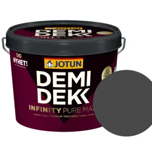 Beperkt Aanbod Jotun Demidekk Infinity Pure Matt Beits – Dekkend Mat - Dempet Sort - 10 l