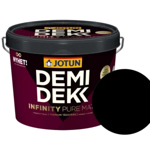 Hoge Kwaliteit Jotun Demidekk Infinity Pure Matt Beits – Dekkend Mat - Sort - 10 l