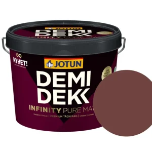 Direct Verzonden Jotun Demidekk Infinity Pure Matt Beits – Dekkend Mat - Husmansrød - 10 l