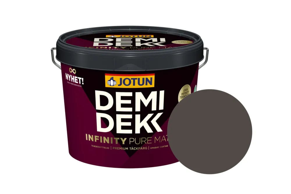 Finale Uitverkoop Jotun Demidekk Infinity Pure Matt Beits – Dekkend Mat - Nøtt - 10 l